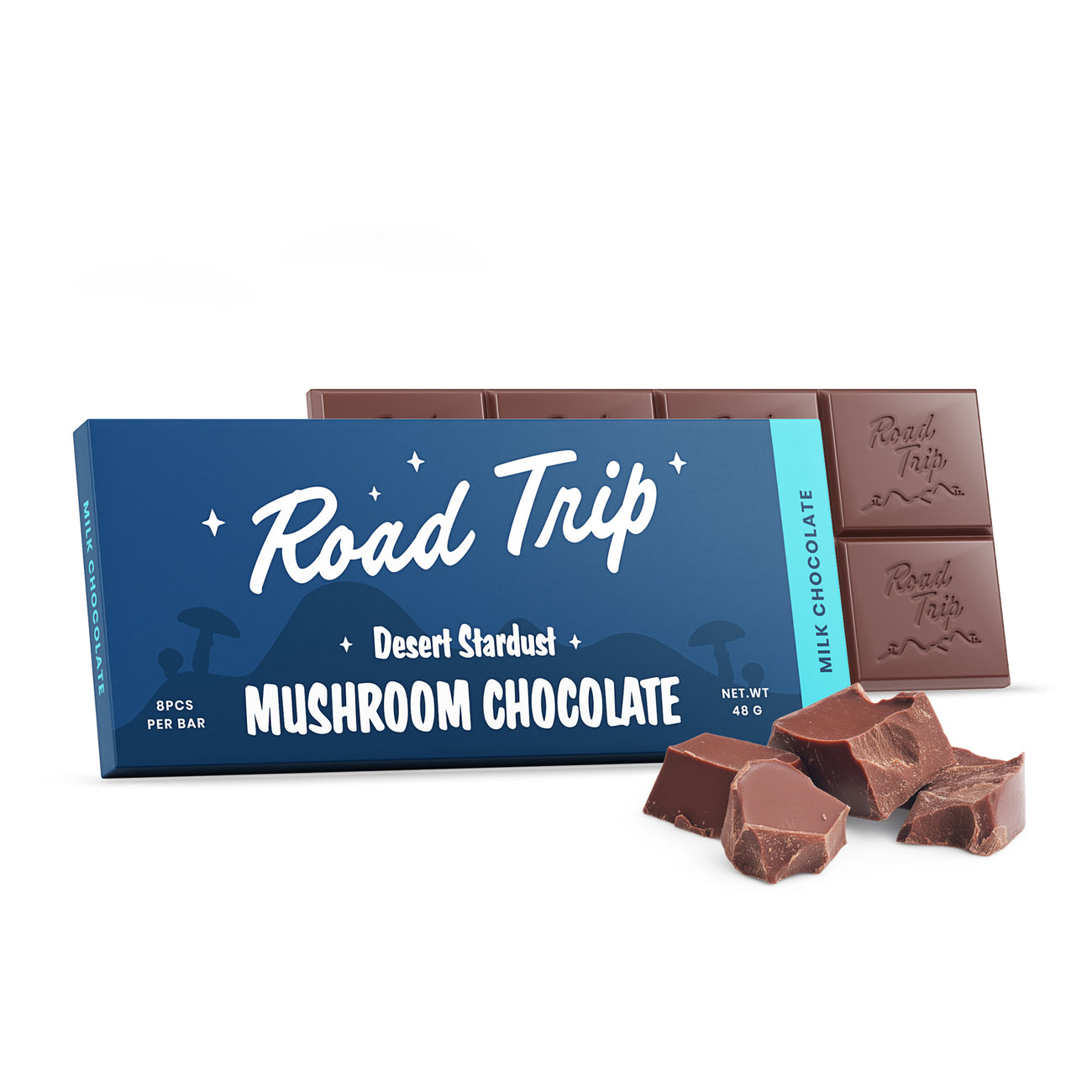 Desert Stardust Magic Mushroom Chocolate Bar - Milk Chocolate - Road Trip Mushroom thumbnail