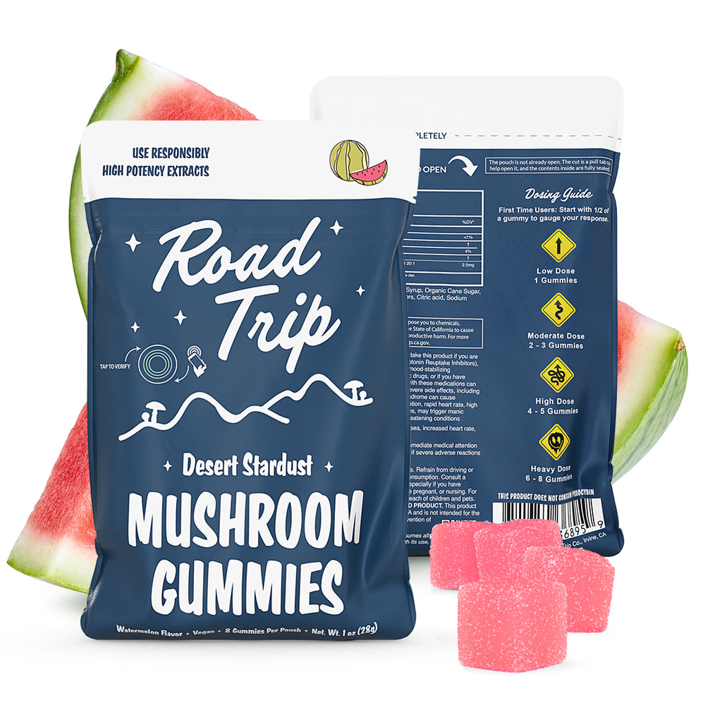 Desert Stardust Mushroom Gummies - Watermelon (8pc Pouch) - Road Trip Mushroom thumbnail