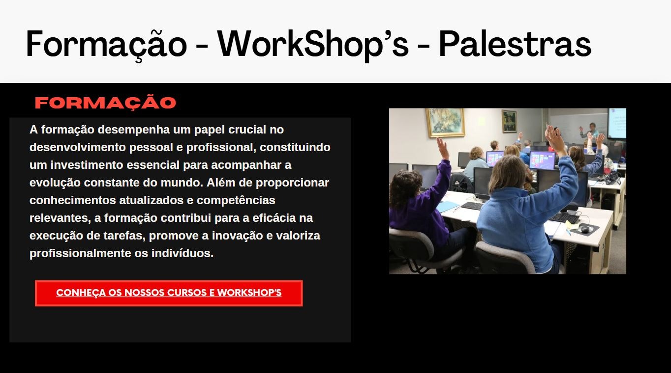 Formação - WorkShop's - Palestras thumbnail