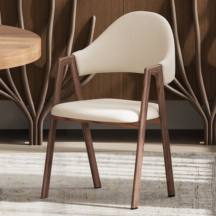 Silla De Comedor Moderna De Lino Blanco código GE193 thumbnail