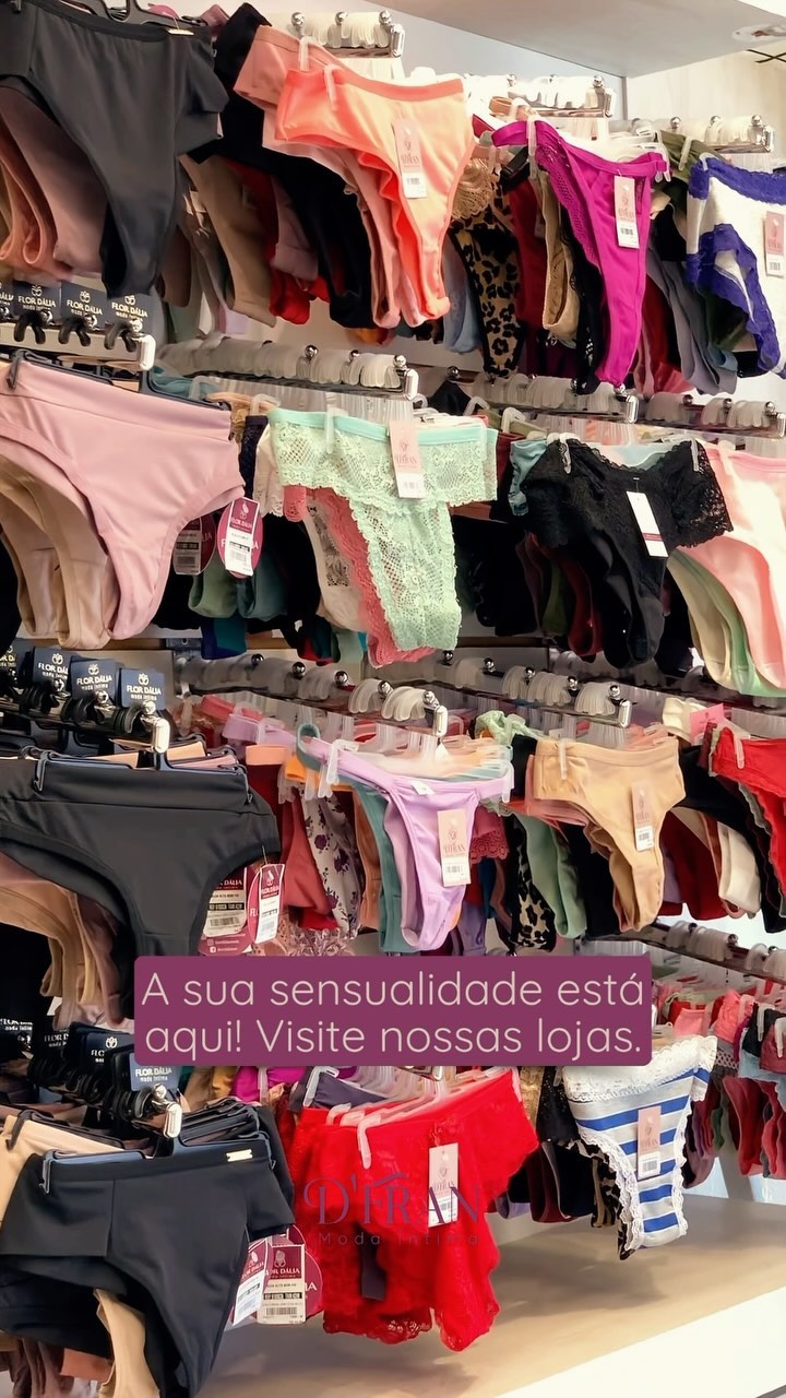 Não precisa mais procurar! Você acaba de encontrar a loja de moda íntima pensada em você ✨☺️

✔️ Peças de alta qualidade