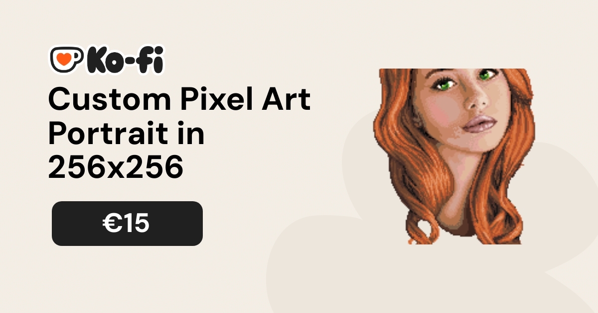 Custom Pixel Art Portrait in 256x256 thumbnail
