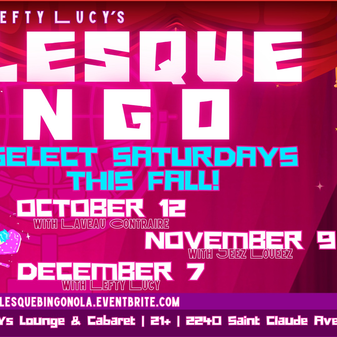 Burlesque Bingo — FALL SATURDAYS, monthly at 5pm thumbnail