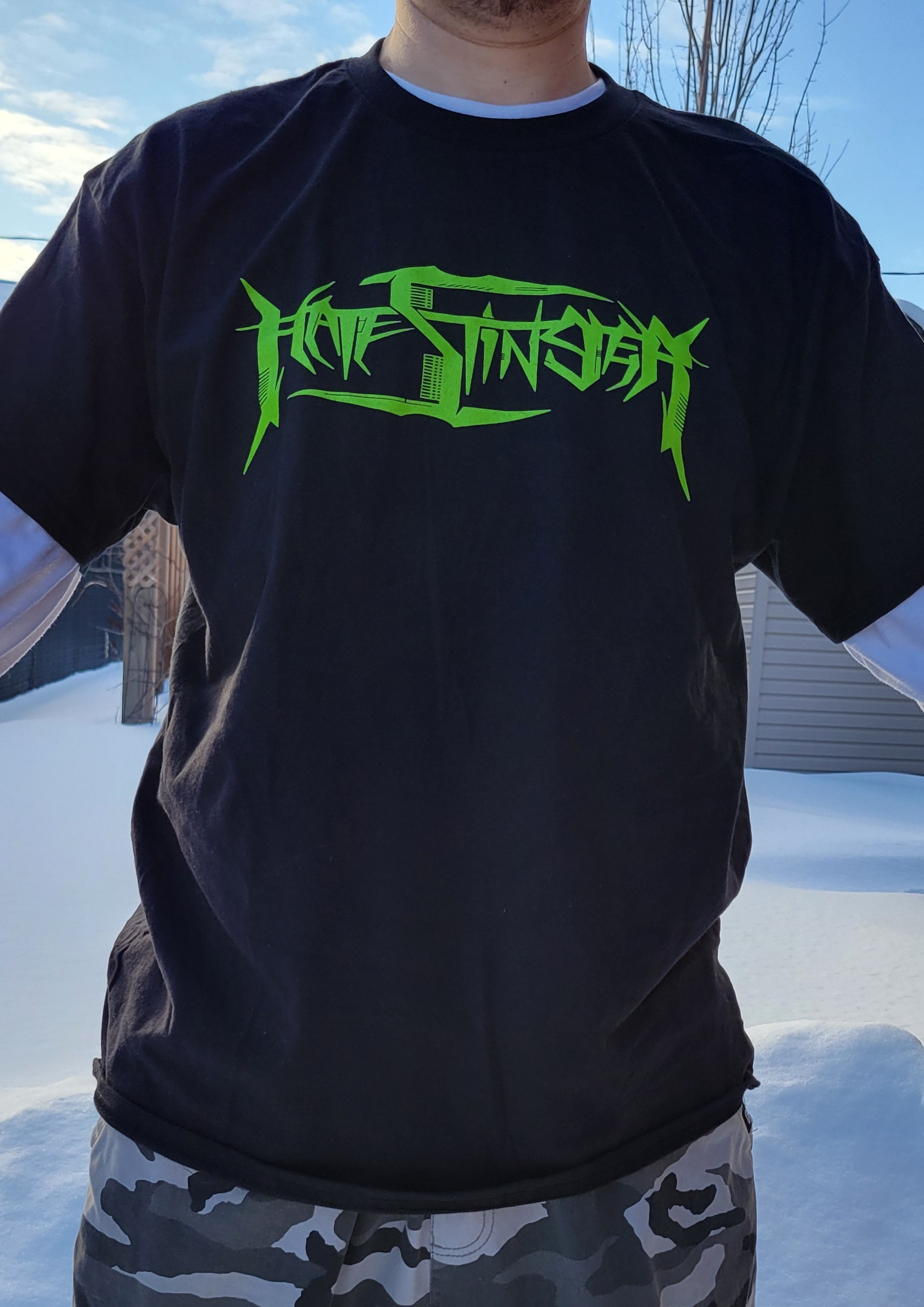 Hatestinger (front) - Led By The Curse (back) T-Shirt from Hatestinger thumbnail