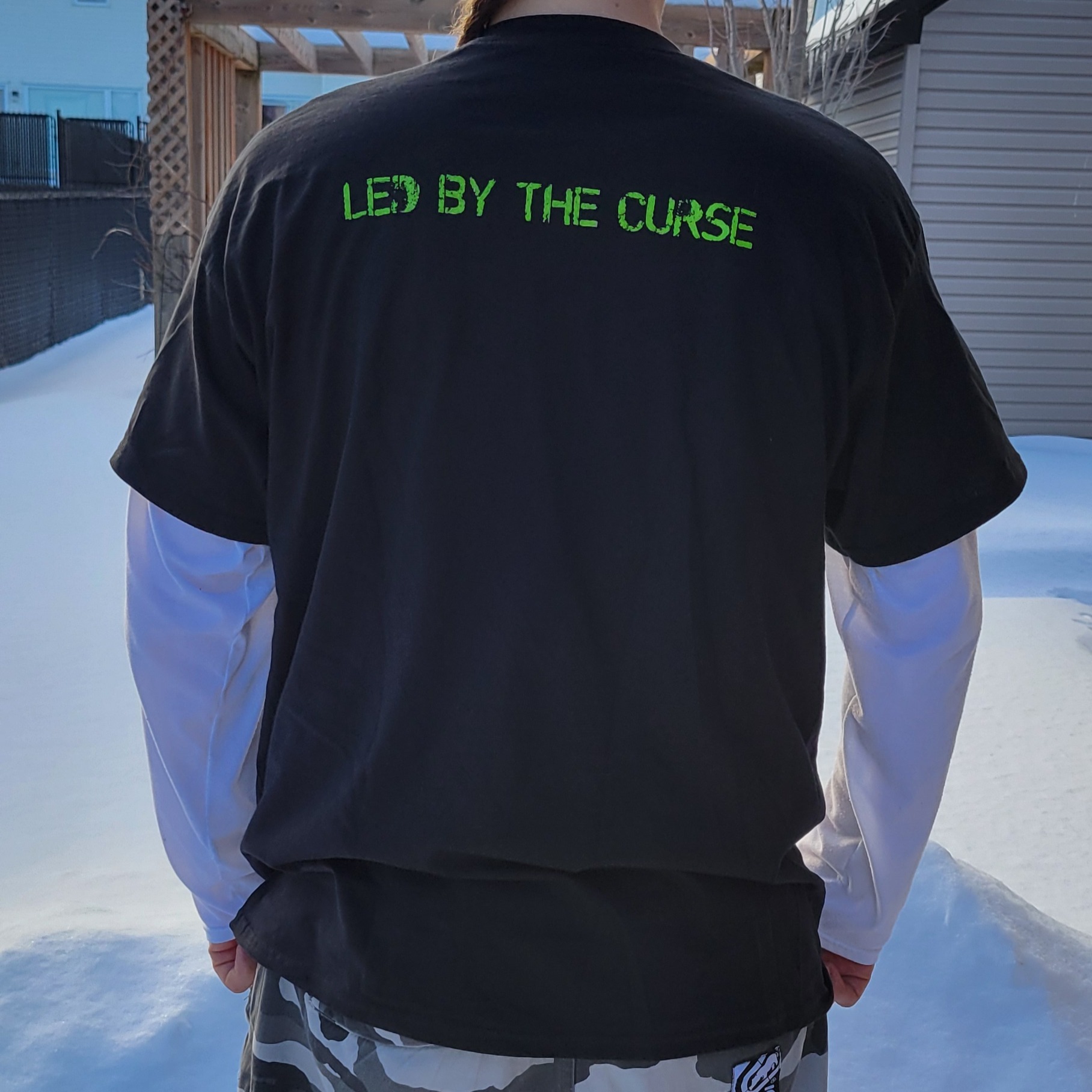 Hatestinger (front) - Led By The Curse (back) T-Shirt from Hatestinger thumbnail