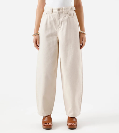 Calça jeans baggy com ajuste na cintura  thumbnail