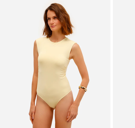 Body de poliamida amarelo  thumbnail