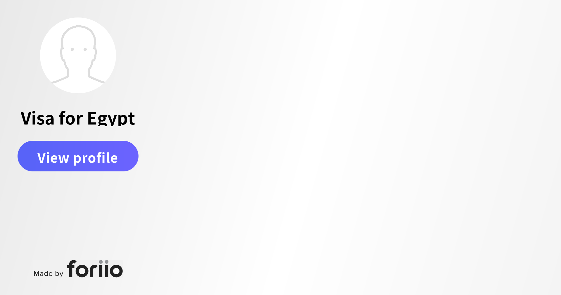 Visa for Egypt - foriio thumbnail