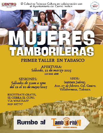 Inscríbete al Taller de Tamborileras thumbnail