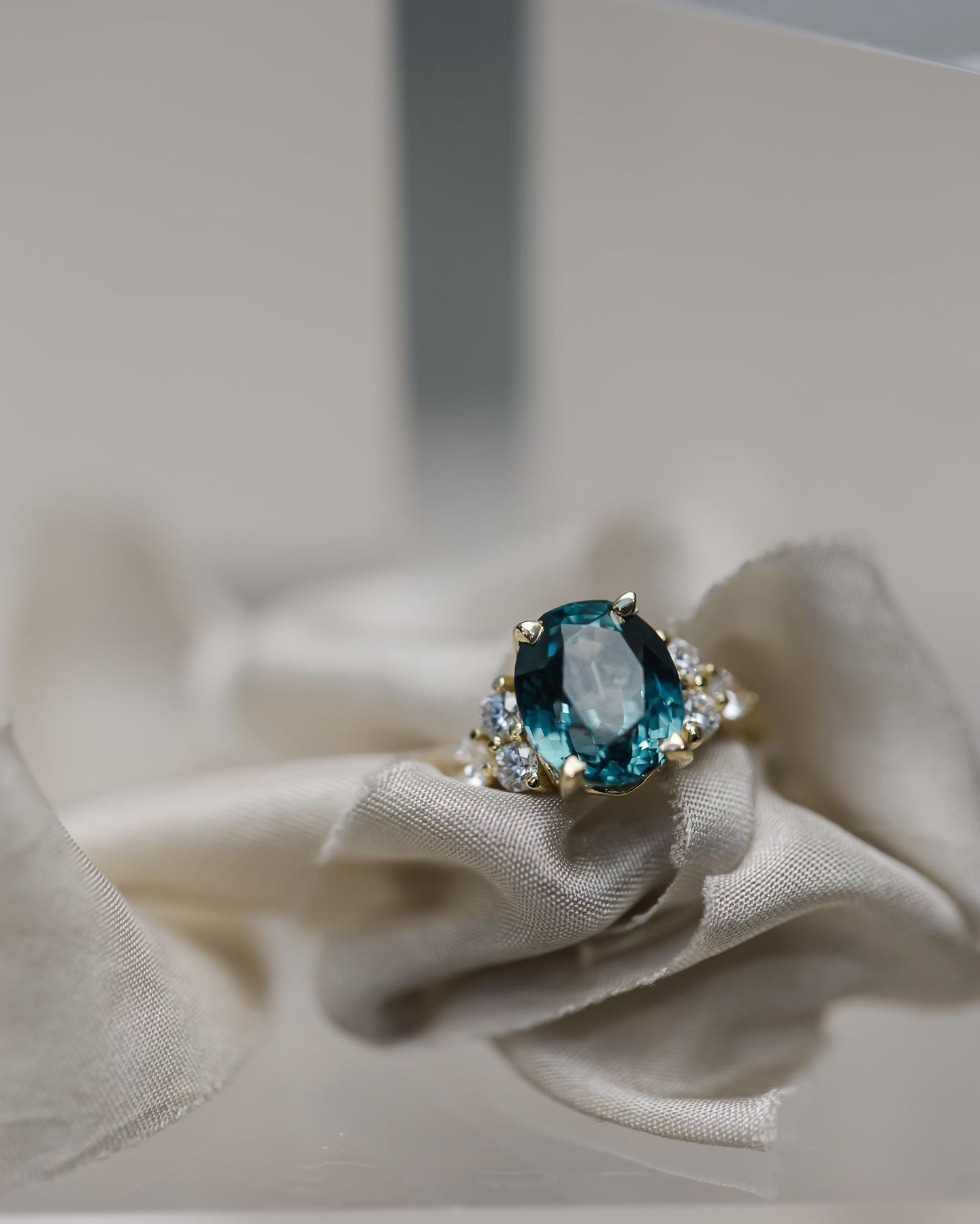 One of our favorite sapphires ever, in our signature Kathryn setting: all sourced, designed, crafted, and maintained rig