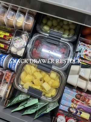 So glad I restocked this today since school’s canceled again tomorrow because of the arctic weather!! ❄️🍇🍍🍓🍒🧀🥒🥨 #asmr #m