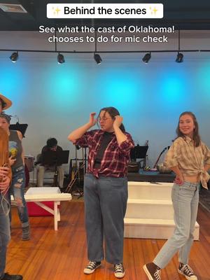 Tech week is upon us!  #oklahoma #mic #miccheck #musicals #bts 