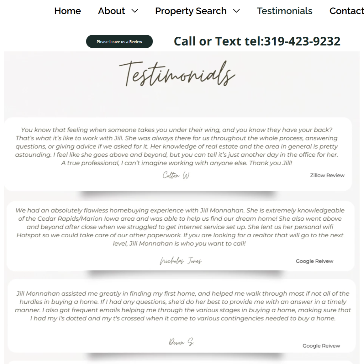 TESTIMONIALS thumbnail