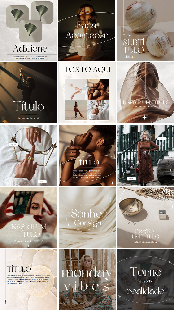 Templates Incríveis Arquétipo de Marca, com mais de 150 posts 100% editáveis no Canva thumbnail