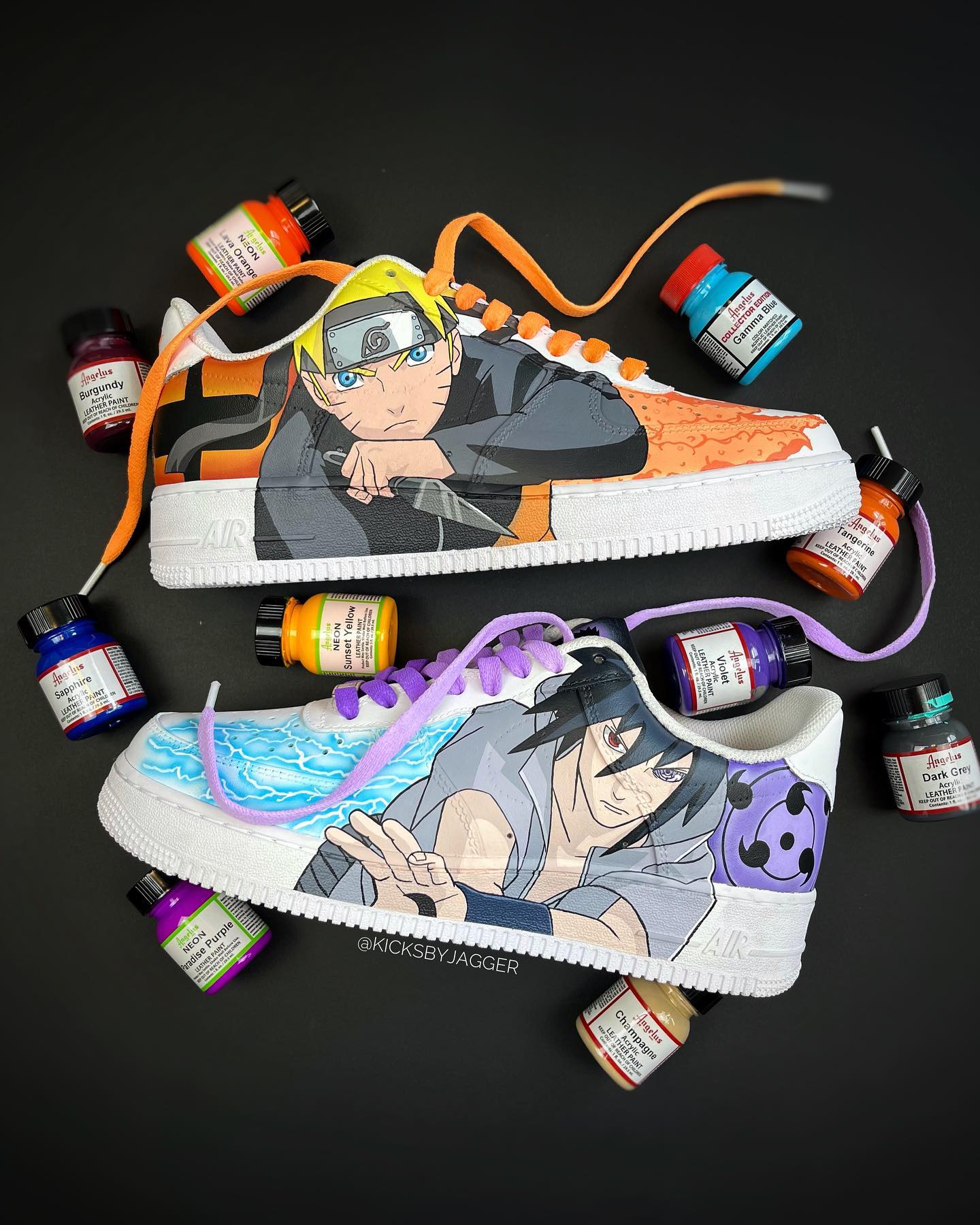 🍥NARUTO x SASUKE AF1’s🍥

Post 1 of 3⚡️
⁣
I had a great time painting these shoes!⁣ I tried a lot of new things that I’ve