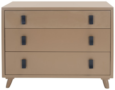 Blaize 3 Drawer Chest in Taupe thumbnail