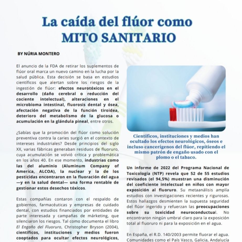 ARTÍCULO: La caída del flúor como mito sanitario thumbnail