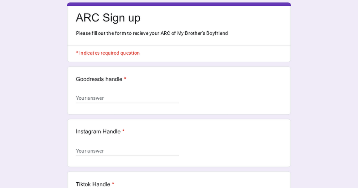 ❤️ARC SIGN UP❤️ thumbnail