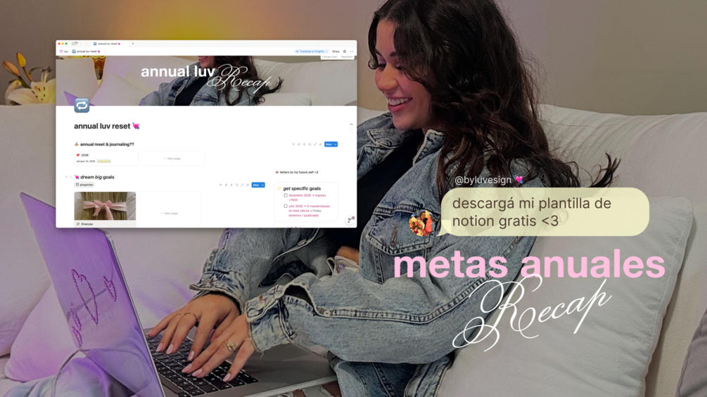 annual reset | cartas para tu futuro yo, renová la energía del año y festejá todos tus logros @byluvdesign thumbnail