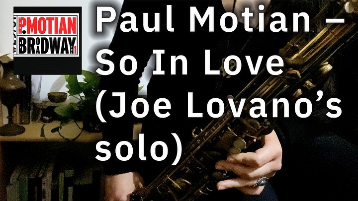 hey! 🖤 i decided to upload a new video today, so here I’m playing Joe Lovano’s solo over “So In Love” from Paul Motian’s