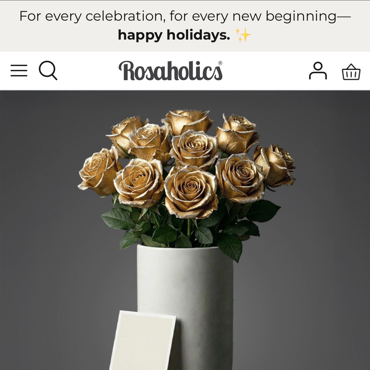 Rosaholics: enjoy weekly deals on select floral arrangements with fresh roses and stunning bouquets perfect for every special moment. thumbnail