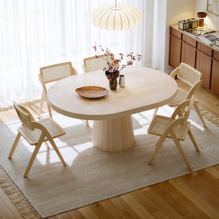 Extendable Japandi Table Seats 4 | $122 off con cupon -  RY91‼️ thumbnail
