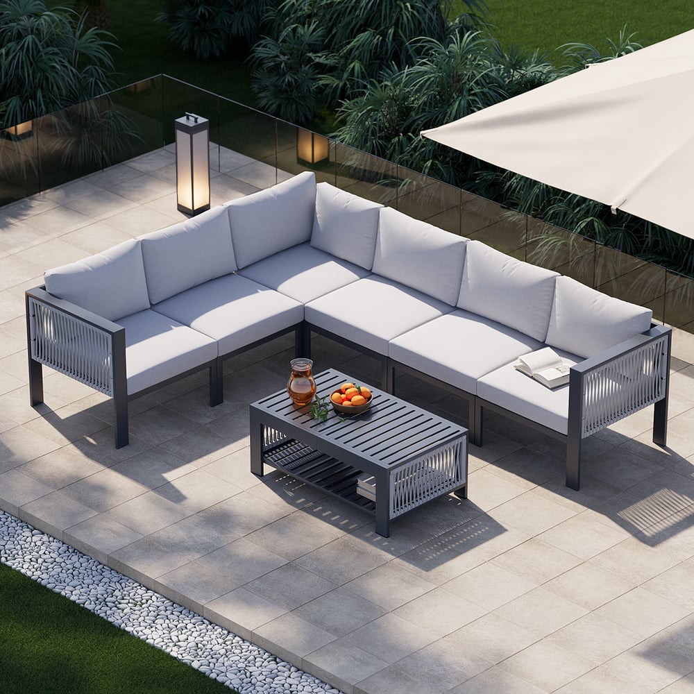 Homary 7-Pieces Modular Sofa 14% OFF - código RY91 thumbnail