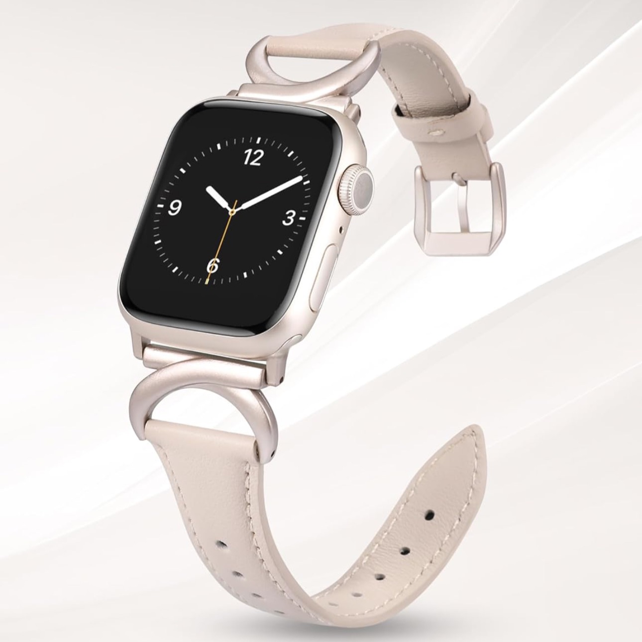  Correa de cuero compatible  Apple Watch  thumbnail