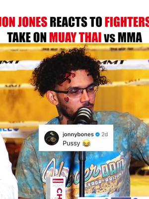 Jon Jones had something to say about @ReddFlash ⚡️🥋🥊 take at the MMT008 press conference 🤔 What’s your thoughts?  #muayt