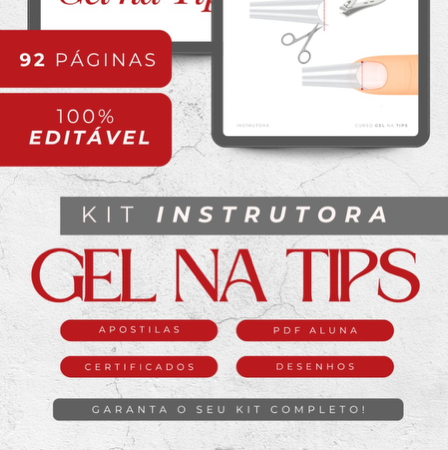 KIT GEL NA TIPS + ESMALTAÇÃO EM GEL thumbnail