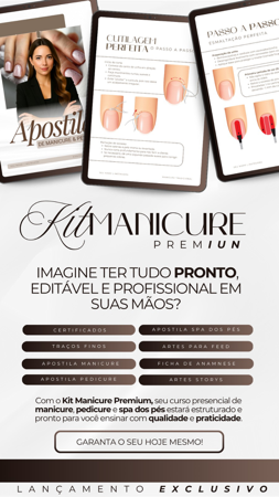 KIT MANICURE PREMIUN - Apostila editável ( Manicure e Pedicure ) thumbnail