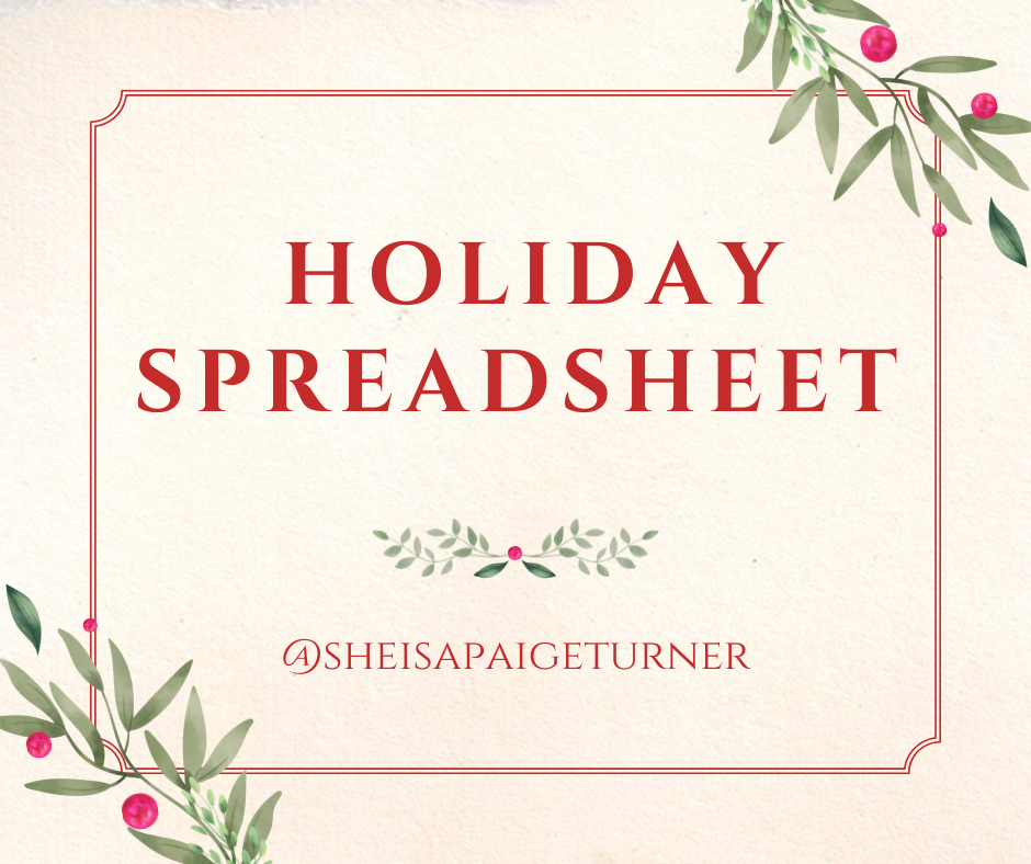 Download My Free Holiday Spreadsheet thumbnail