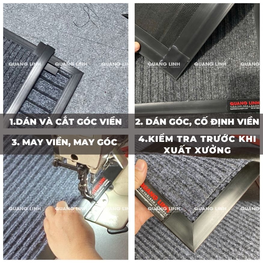 May thảm theo yêu cầu | Cắt may viền thảm chuẩn kích thước, giá tốt - Thảm trải sàn Quang Linh thumbnail