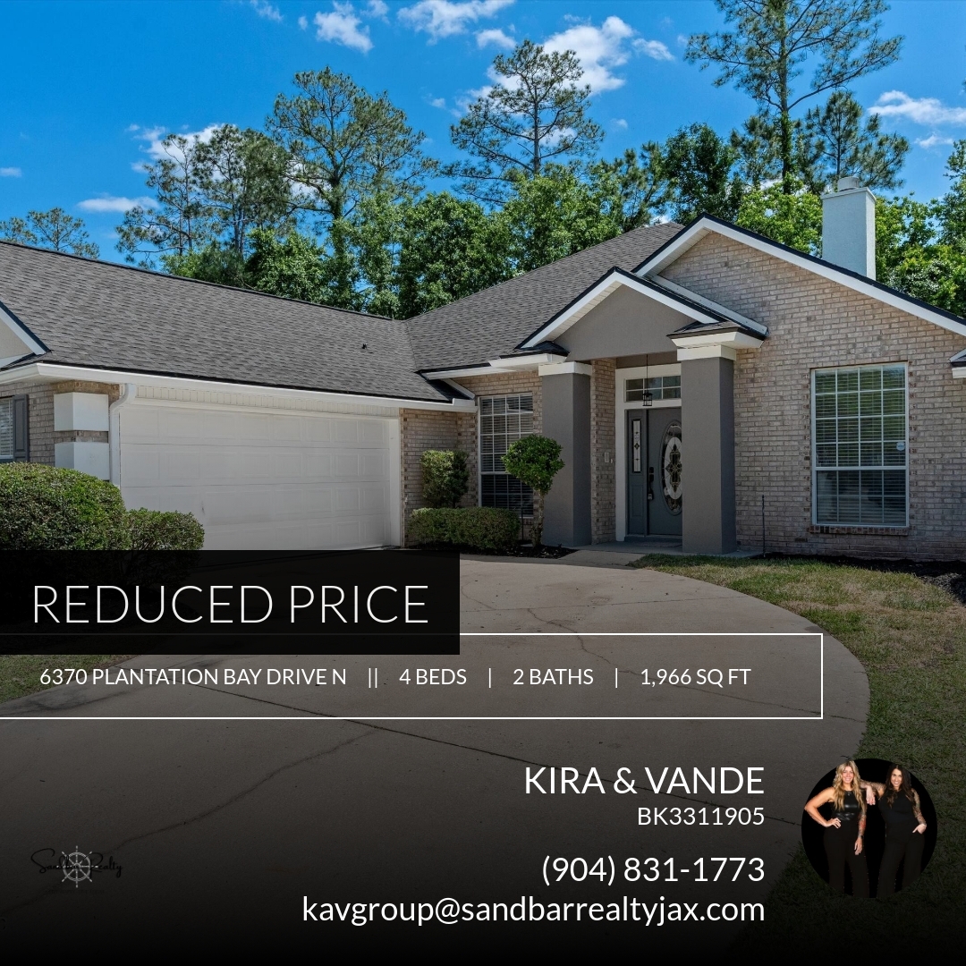 📍 Reduced Price 📍 This recently reduced home at 6370 Plantation Bay Drive N in Jacksonville won't last long, so, don't w