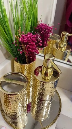 Kit banheiro de cerâmica com 3 peças ✨ thumbnail