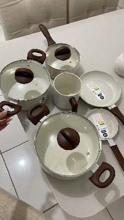 Jogo de panelas de cerâmica antiaderente 🤌 thumbnail