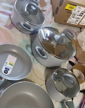 Jogo de panelas Brinox antiaderente ceramic life 🤌 thumbnail