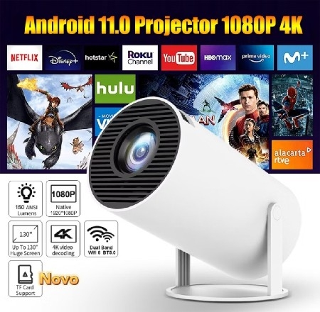 CINEMÃO! 🎥🍿Projetor 4K HD Wi-fi, Bluetooth thumbnail