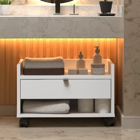 Gabinete banheiro com rodinhas ✨ thumbnail