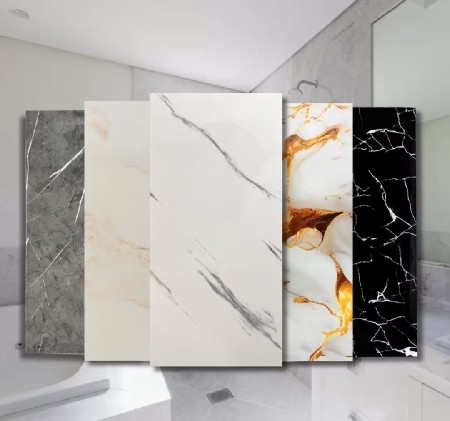 Placa adesiva de mármore lavável e resistente 😱✨ thumbnail