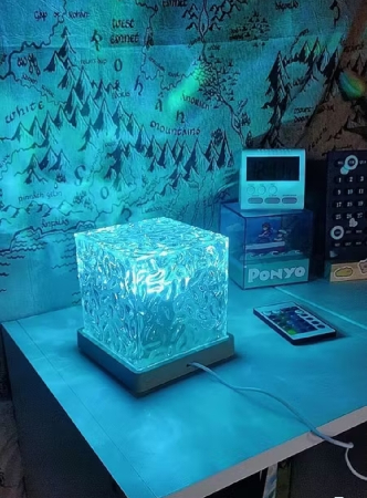 Lâmpada de projeção pra deixar o ambiente mais aconchegante ✨🌌 thumbnail