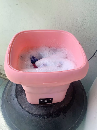 Mini máquina de lavar portátil super prática 🤌🧼 thumbnail