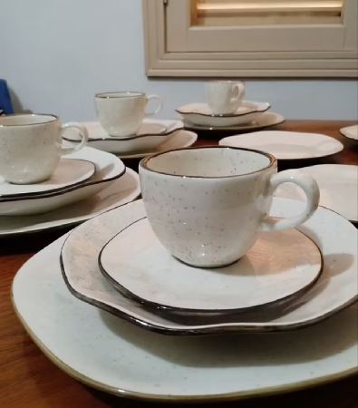 Aparelho de Jantar e Chá de porcelana 20 peças Ryo Maresia 🤌 thumbnail