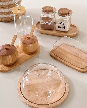 Utensílios mesa posta de bambu 🎍🤌 thumbnail