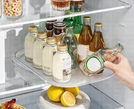 Bandeja giratória para geladeira com ventosa 🧊 thumbnail