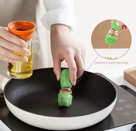Porta dispenser de silicone para azeite, óleo ou vinagre 🤌 thumbnail