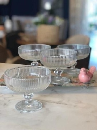 Jogo de taças de sobremesa canelada ✨ thumbnail