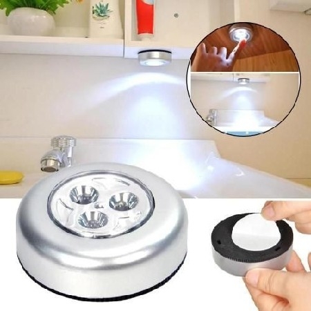 Mini luminárias LED sem fio com sensor de presença USB recarregável 💡 thumbnail