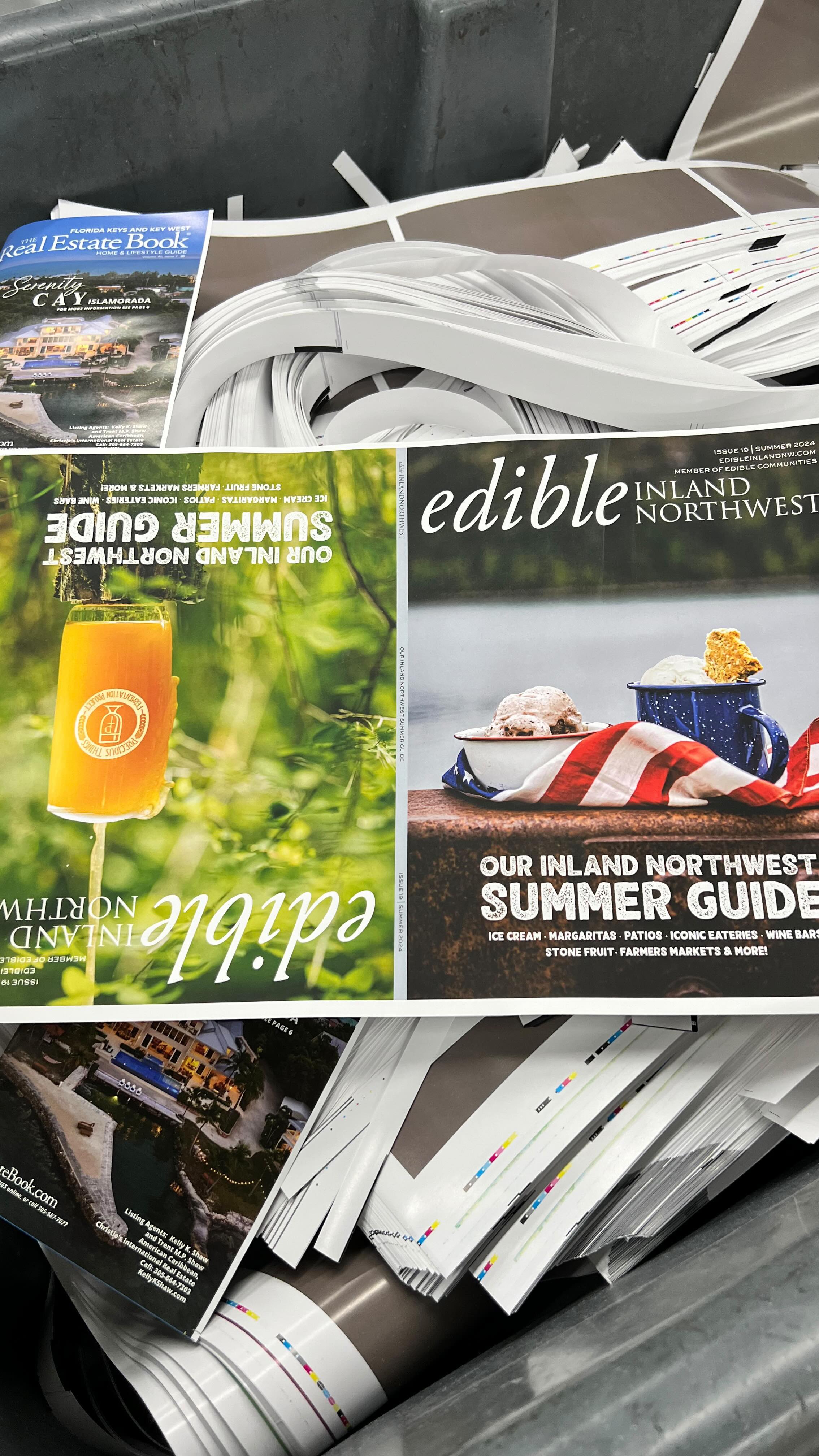 When we say we try to be as local as possible, we mean it! Today we visited Century Publishing in Post Falls for a behin