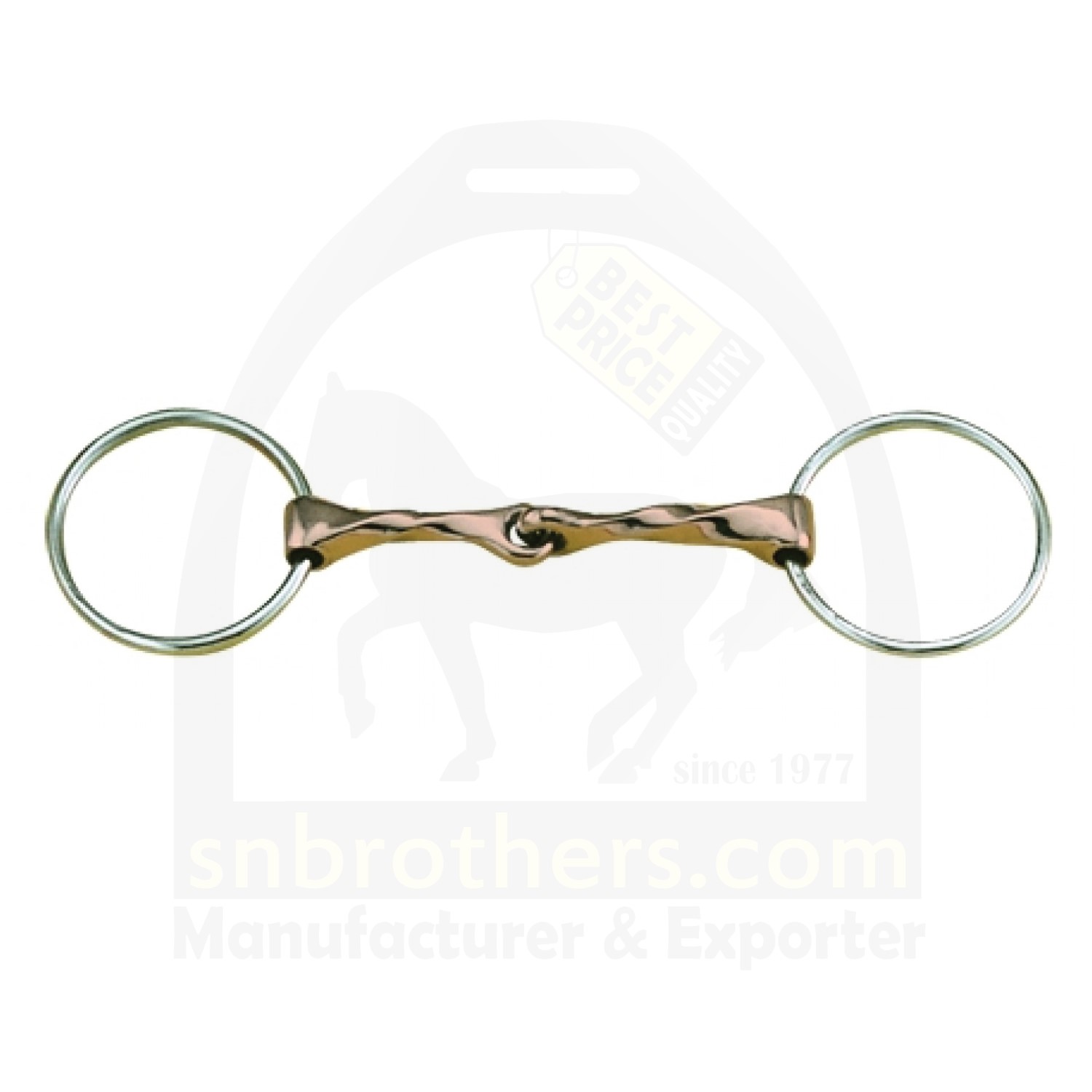 Follow Us On Social Media - Link in Bio
🐎 Twist Loose Ring Snaffle Bit
🐎 Ring Bits
🐎 SNB-1035
(Minimum order quantity 10